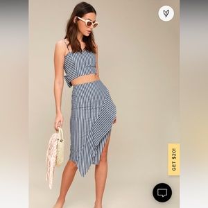 Down by the bay striped two-piece dress